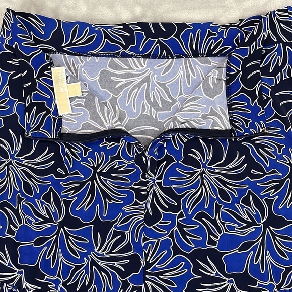 MICHAEL Michael Kors Blue Floral Ruffled Skirt Size M - Picture 8 of 13